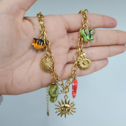 Collier breloques Sirena